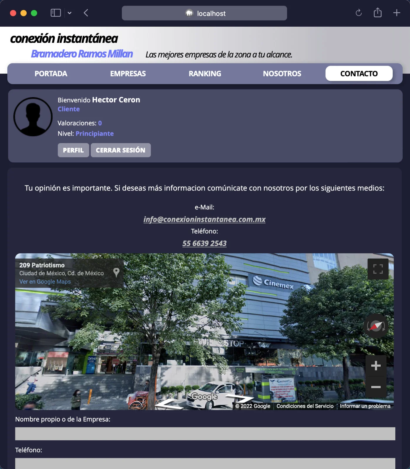 Conexión Instantánea